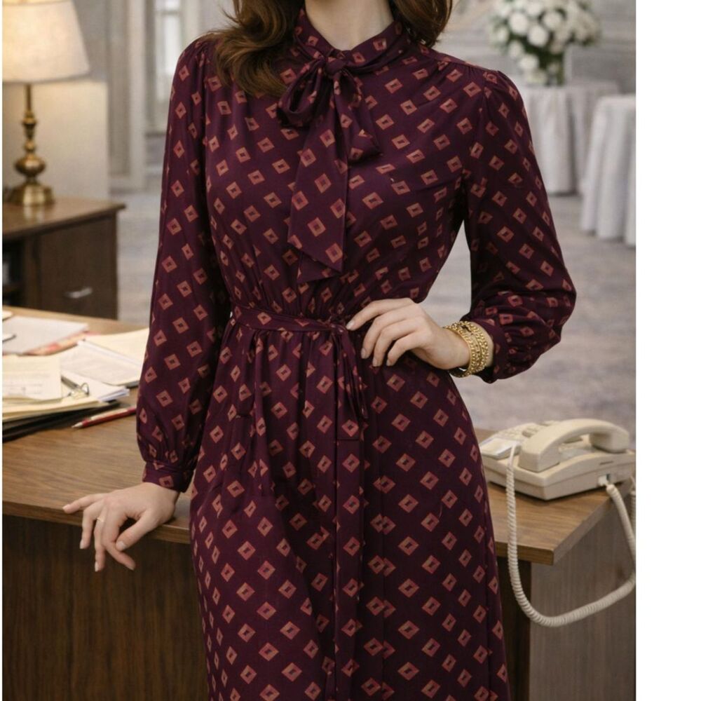 Vintage Schrader Sport Secretary Dress - Size 14